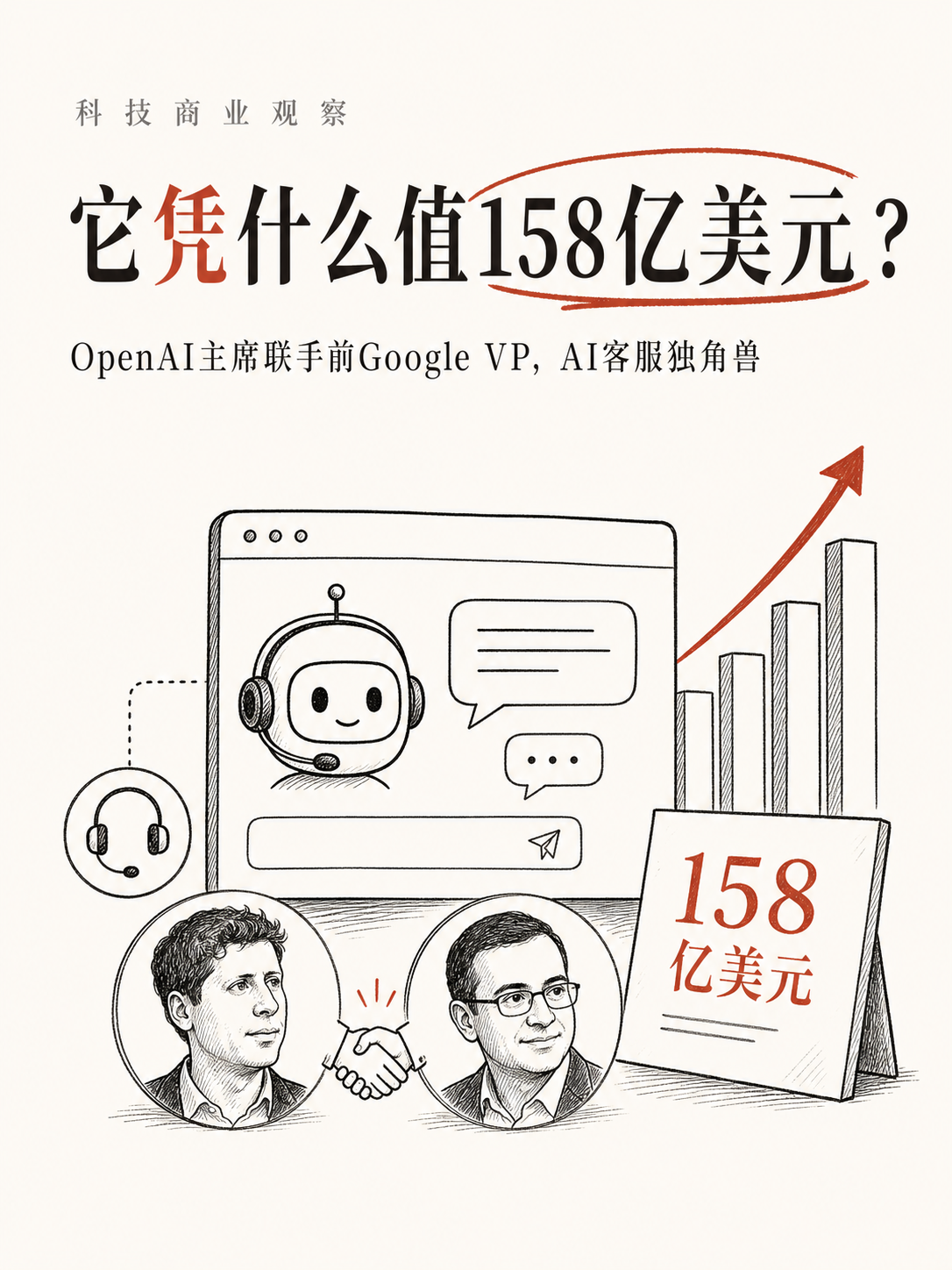 Sierra AI 客服估值158 亿美元 — 软银用它做客服