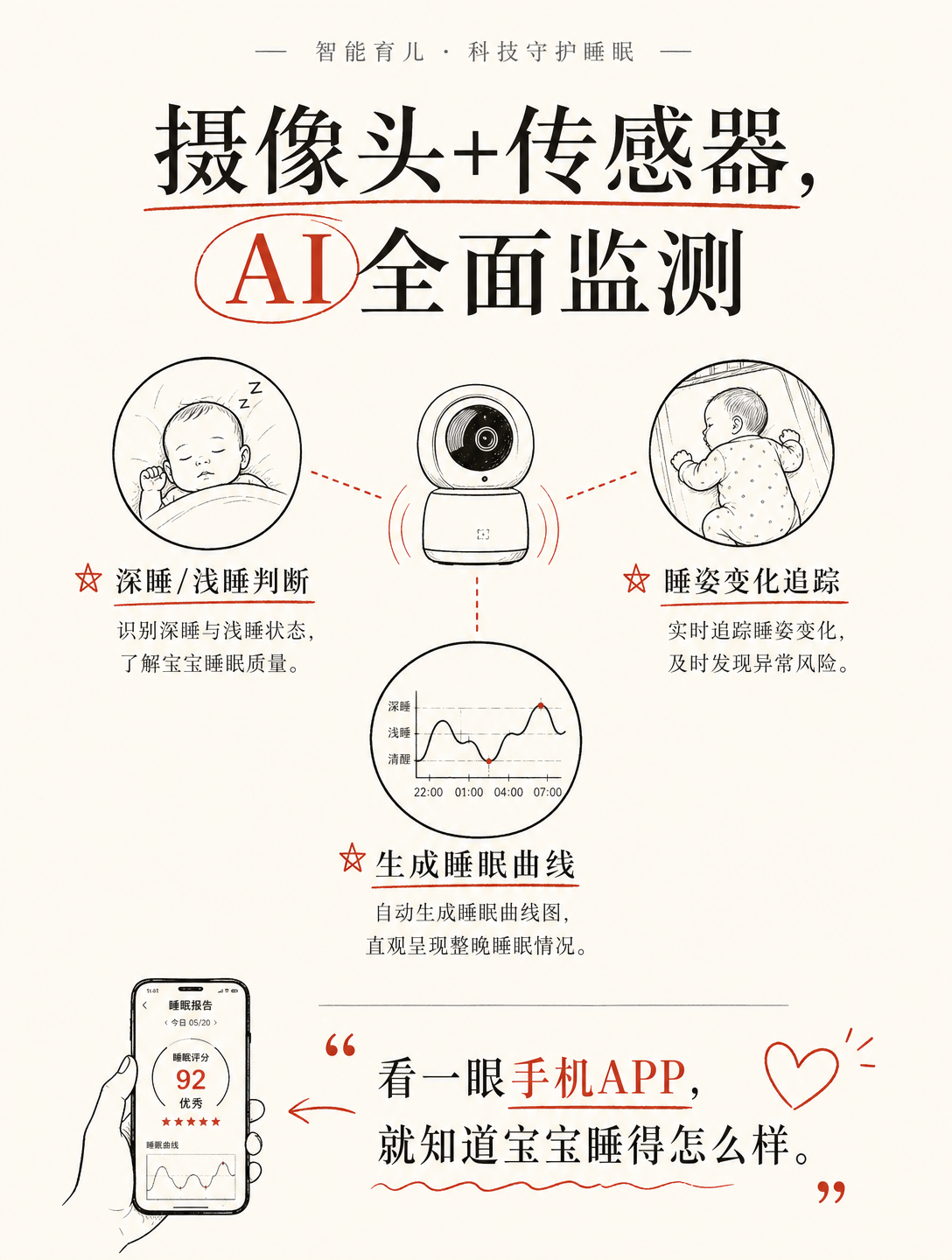 宝宝还没哭，AI婴儿床就自动哄睡了？